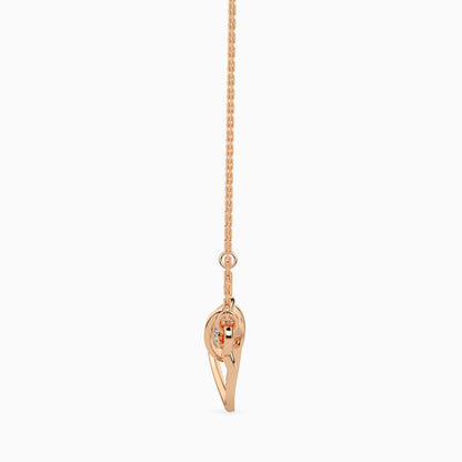 Heart Key Diamond Necklace