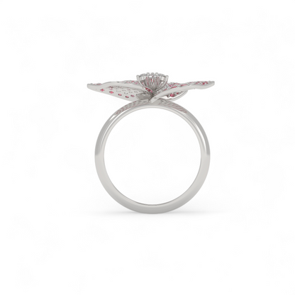 Pink Petal Blossom Ring