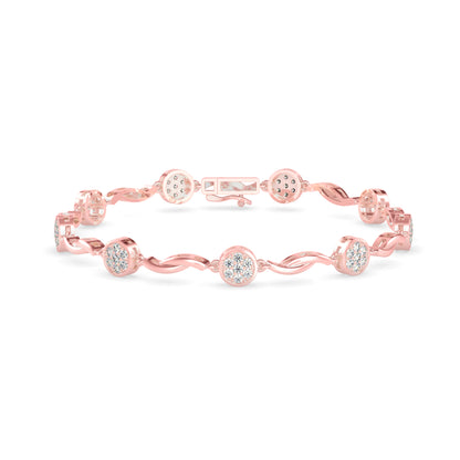 Swirl Station Diamond Bracelet