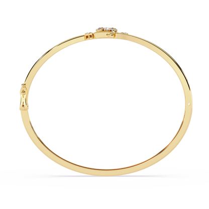 Halo Solitaire Bypass Bangle