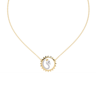 Sunburst Peacock Necklace