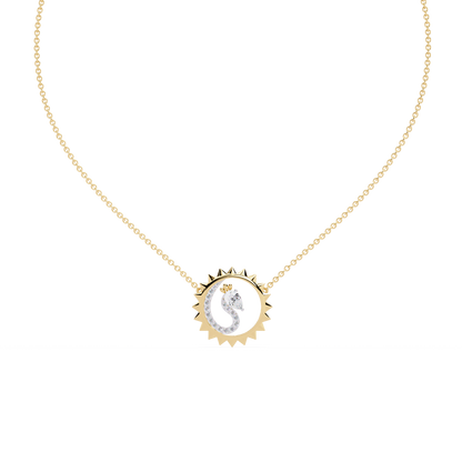 Sunburst Peacock Necklace - Origine Diamonds lab-grown diamond jewellery