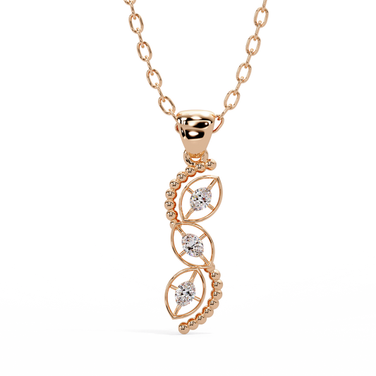Marquise Vine Drop Pendant - Origine Diamonds lab-grown diamond jewellery