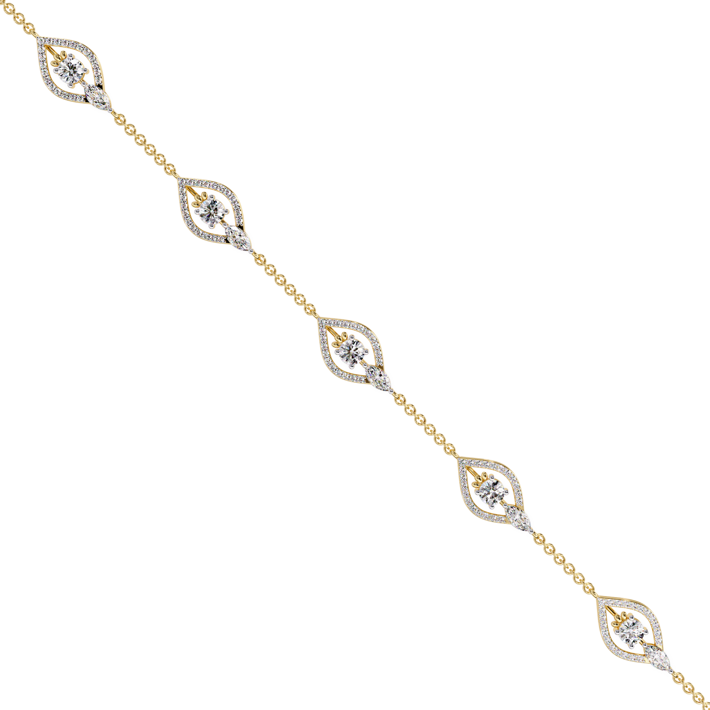 Marquise Station Chain Bracelet
