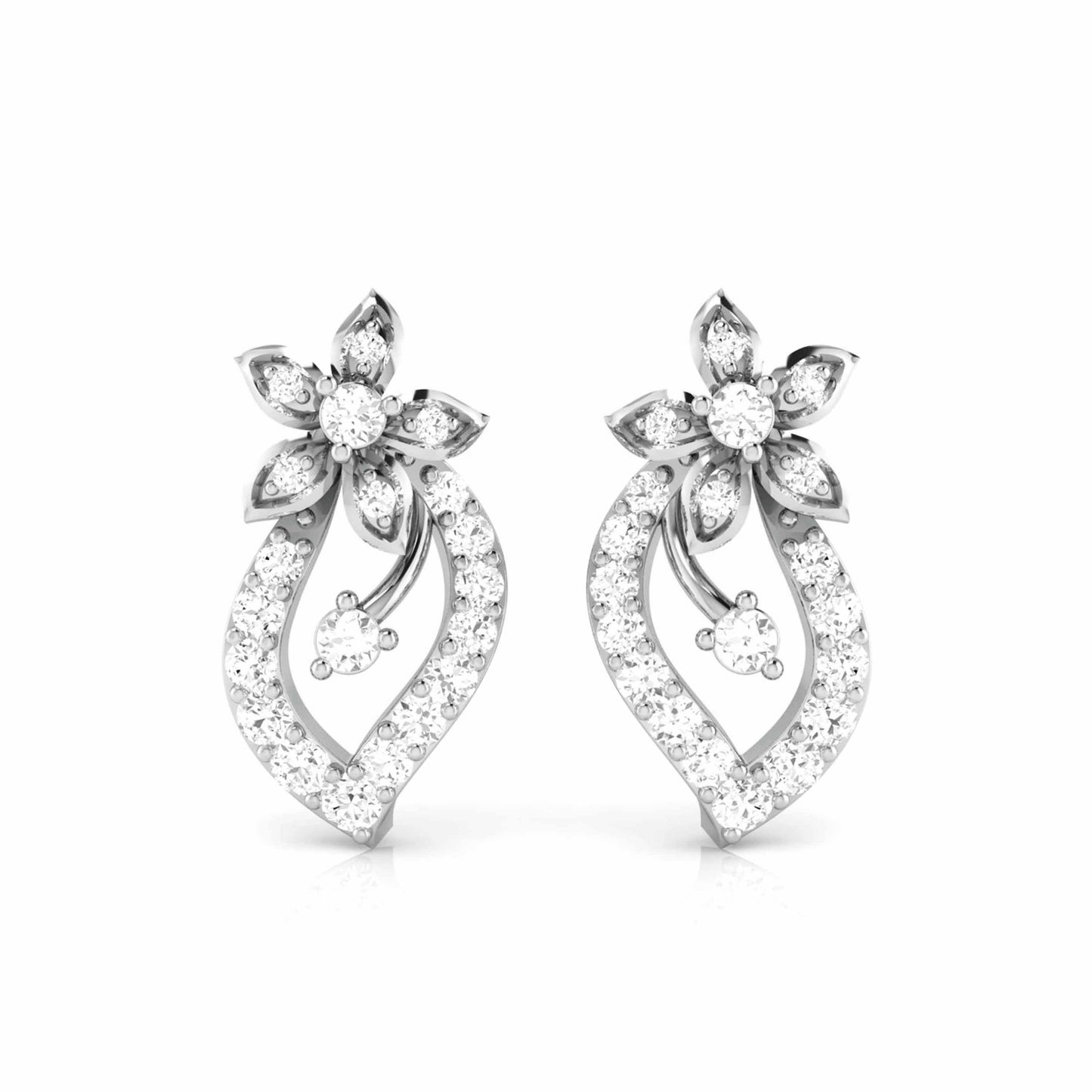 Blossom Leaf Drop Earrings