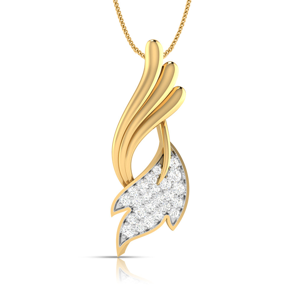 Swirl Marquise Pendant