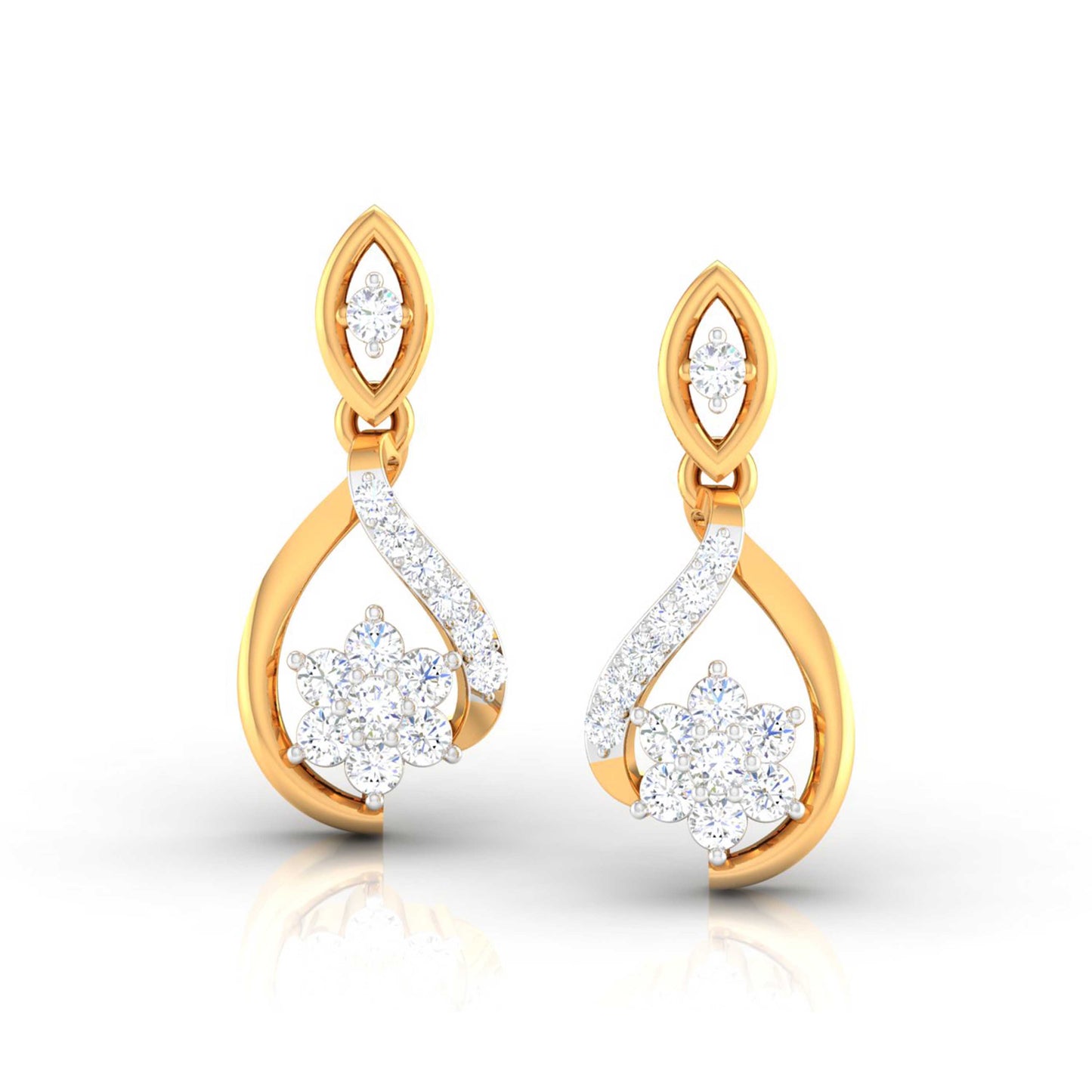 Infinity Blossom Drop Earrings