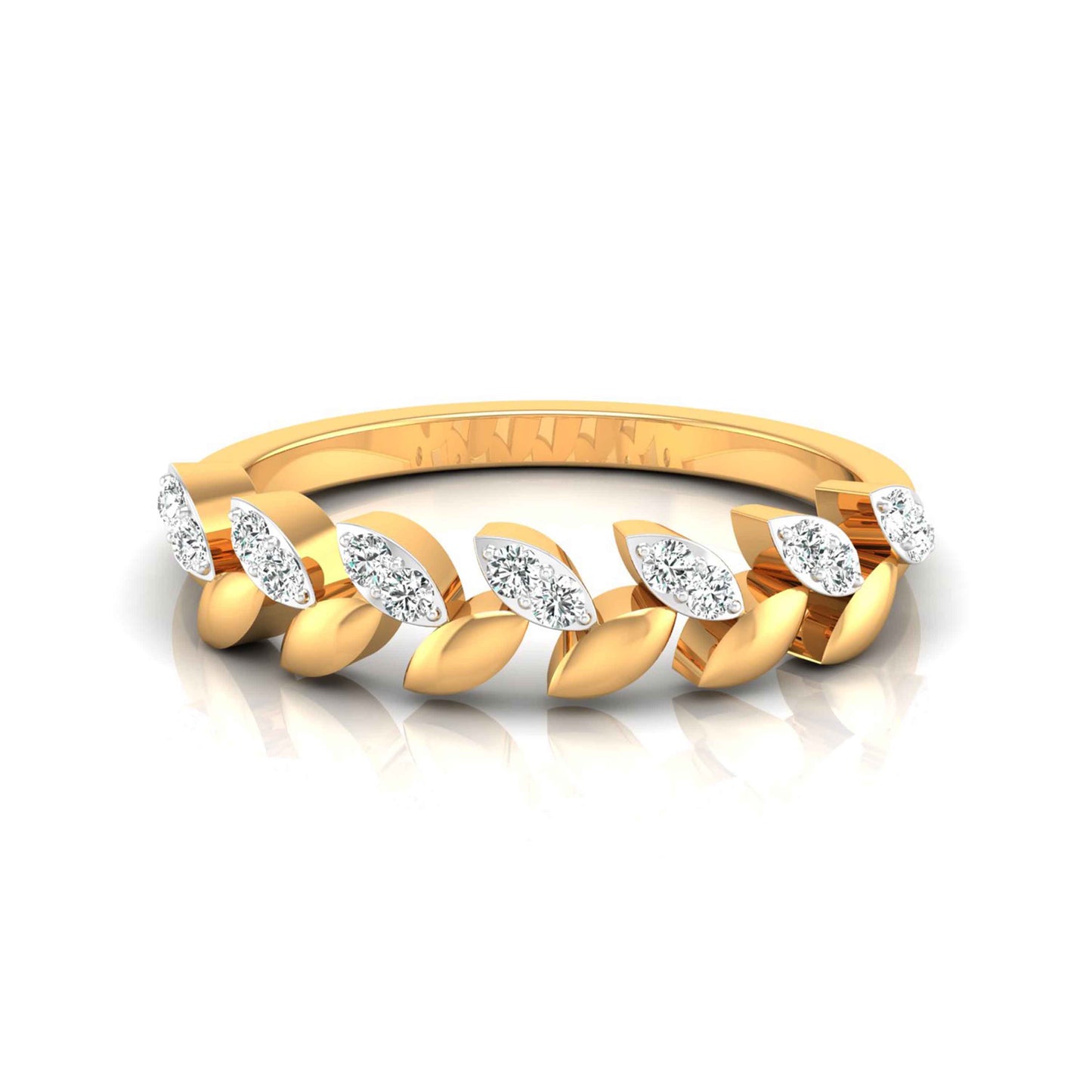 Leaf Vine Diamond Ring