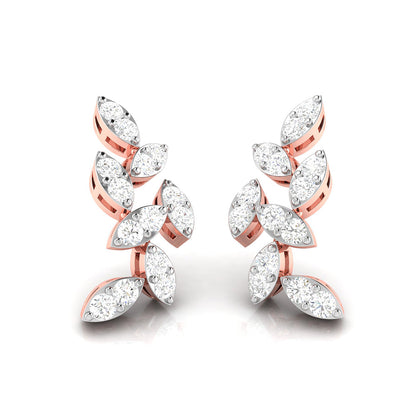 Leaf Vine Climber Earrings