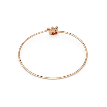 Heart Tip Beaded Cuff Bracelet - Origine Diamonds lab-grown diamond jewellery