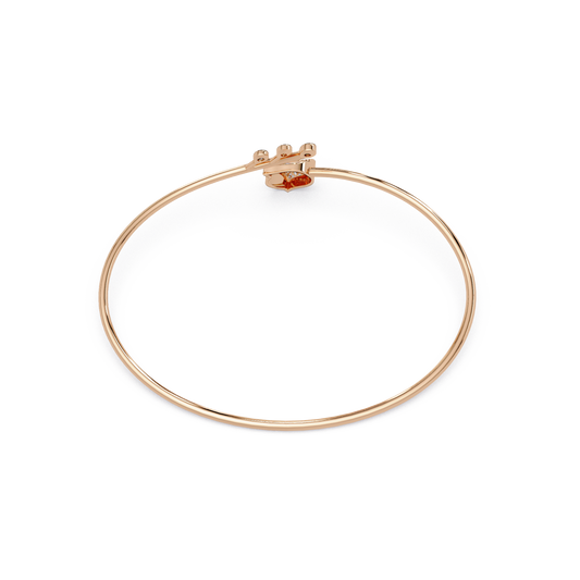 Heart Tip Beaded Cuff Bracelet - Origine Diamonds lab-grown diamond jewellery