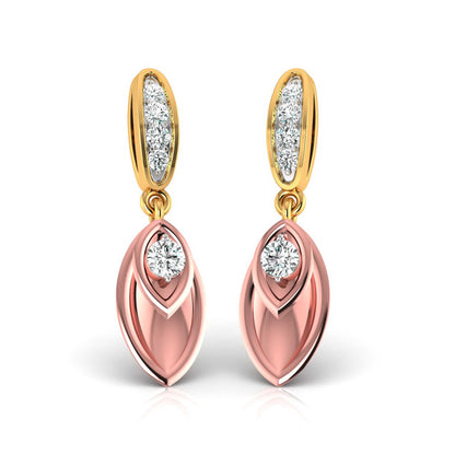 Marquise Fluted Drop Earrings