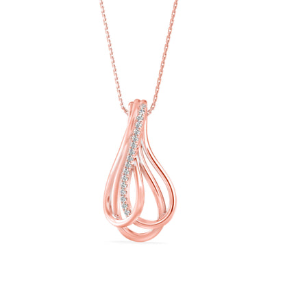 Ribbon Teardrop Pendant