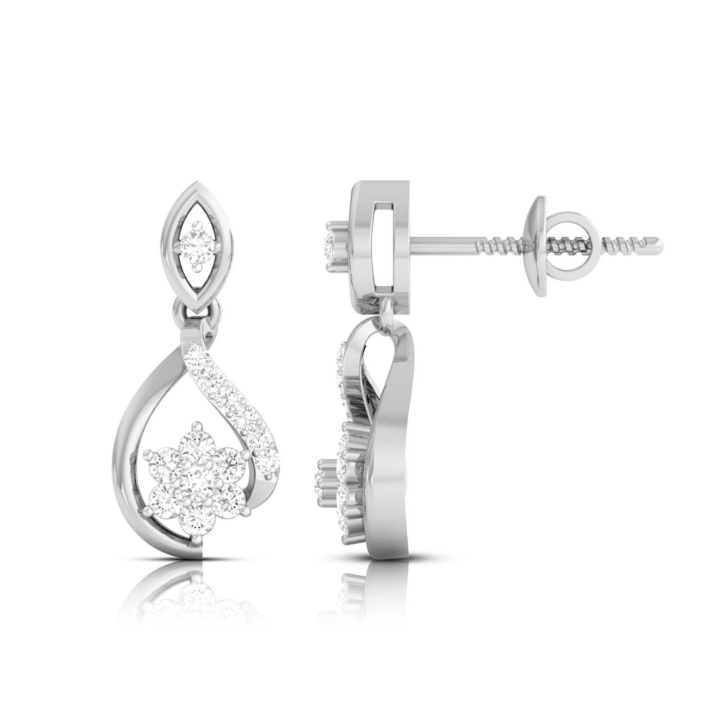 Infinity Blossom Drop Earrings