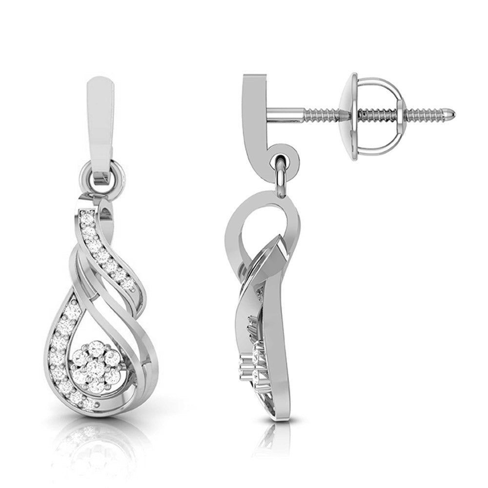 Infinity Swirl Blossom Earrings