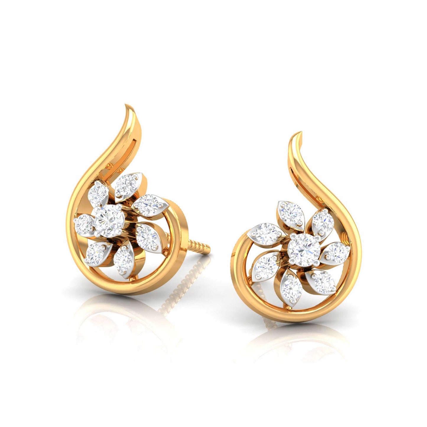 Paisley Blossom Swirl Earrings