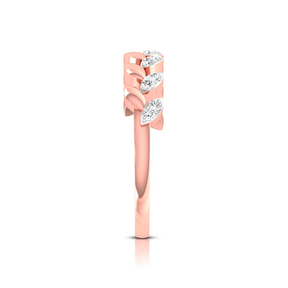Leaf Vine Diamond Ring