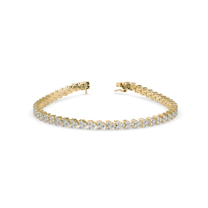 Petal Tennis Diamond Bracelet