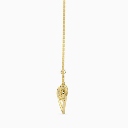 Heart Key Diamond Necklace