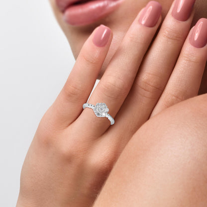 Rope Blossom Cluster Ring