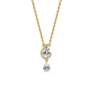 Cascading Tear Duet Chain Pendant