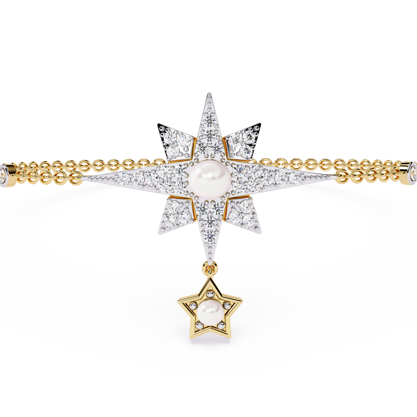 Starburst Charm Chain Bracelet