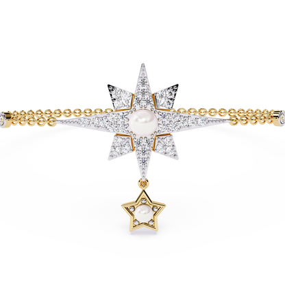Starburst Charm Chain Bracelet