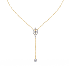 Marquise Lariat Drop Necklace
