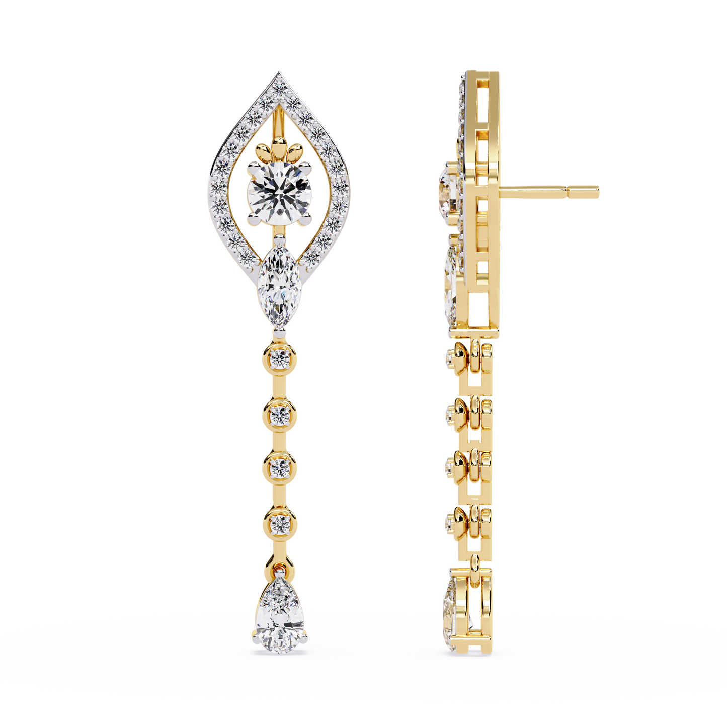 Marquise Cascade Drop Earrings
