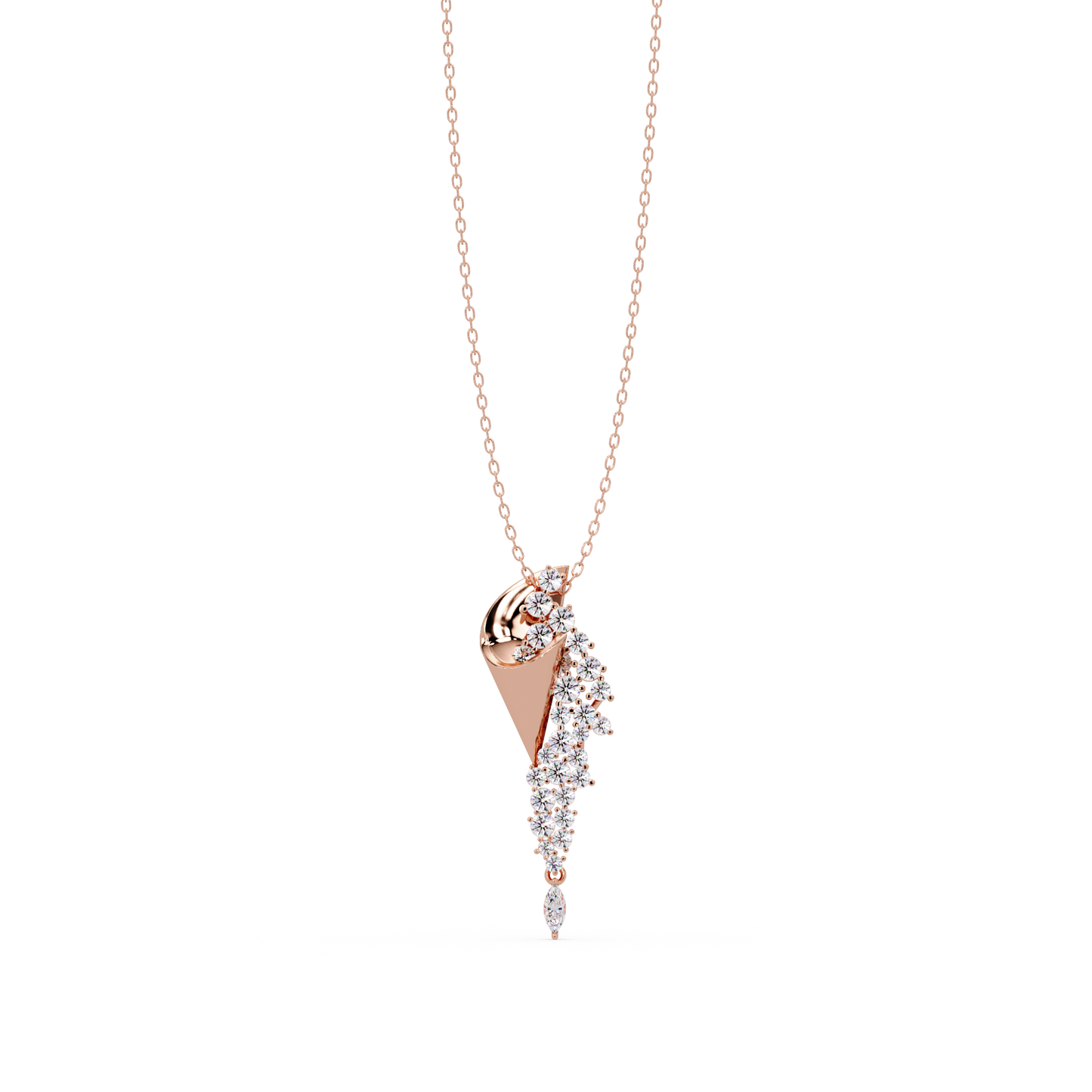 Cornet Diamond Spray Pendant