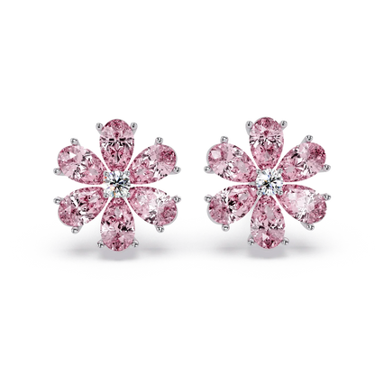 Pink Petal Bloom Earrings - Origine Diamonds lab-grown diamond jewellery