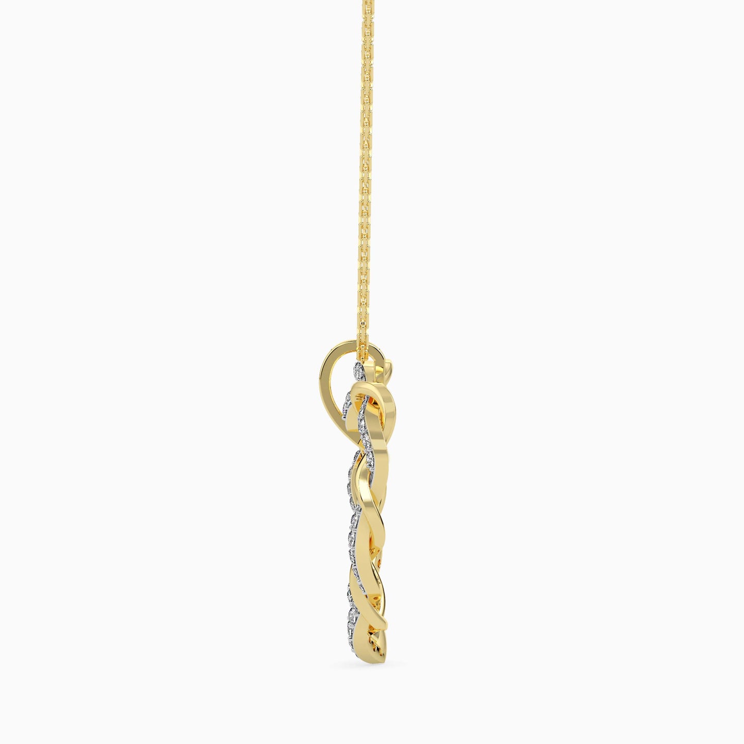 Twisted Heart Outline Pendant