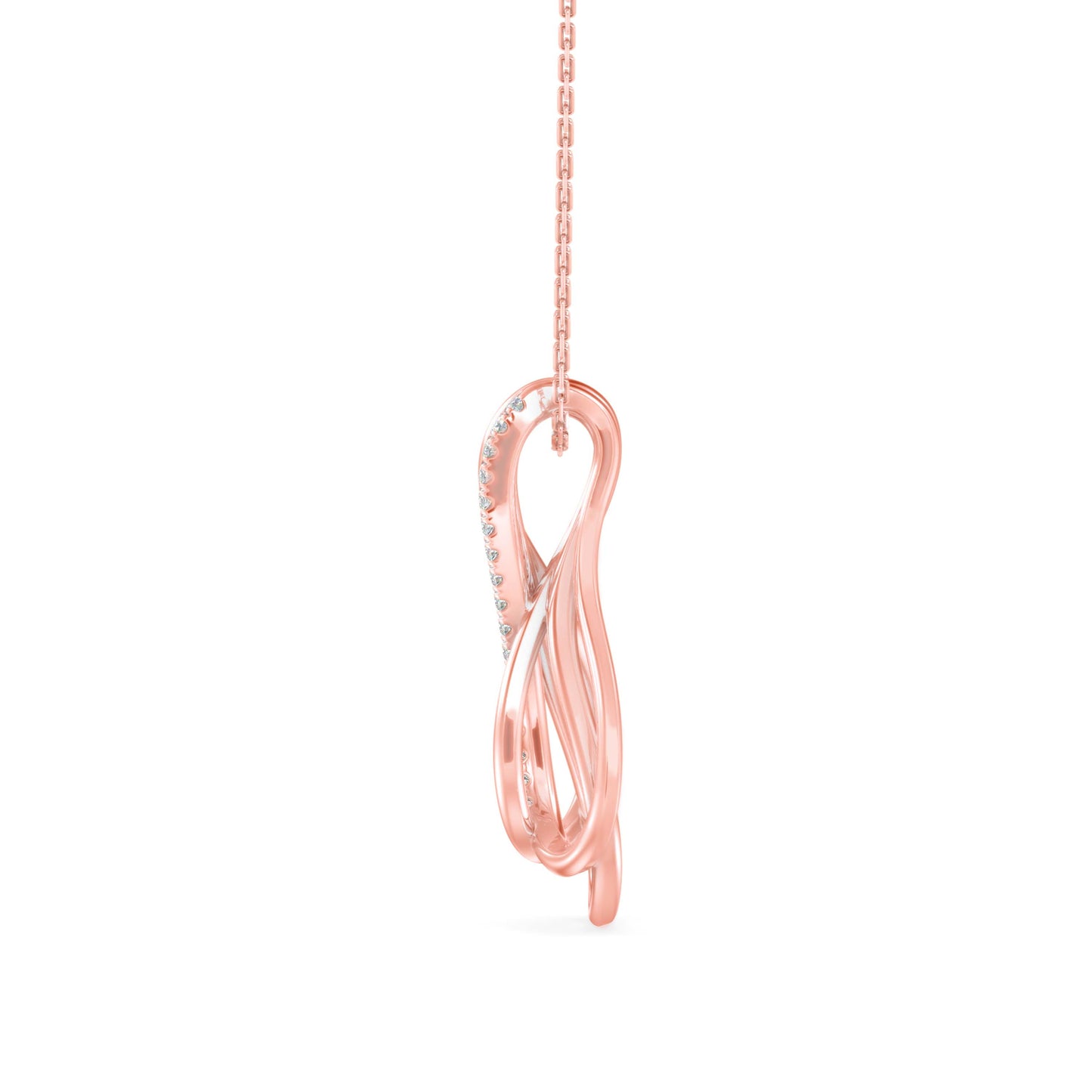 Ribbon Teardrop Pendant