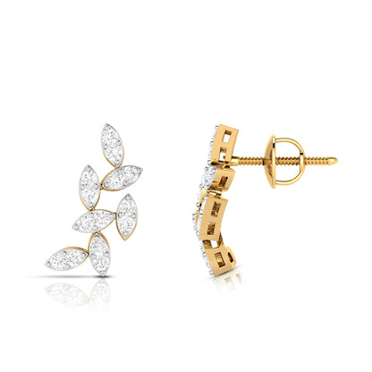 Leaf Vine Climber Earrings