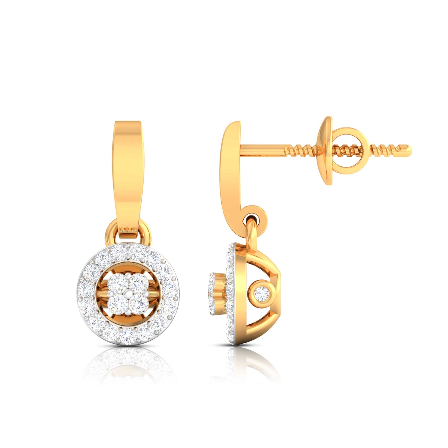 Halo Blossom Drop Earrings
