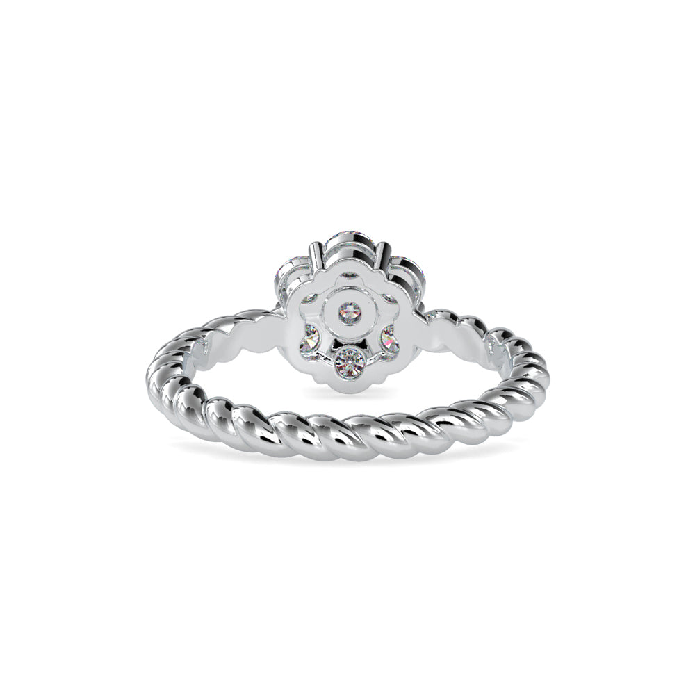 Rope Blossom Cluster Ring