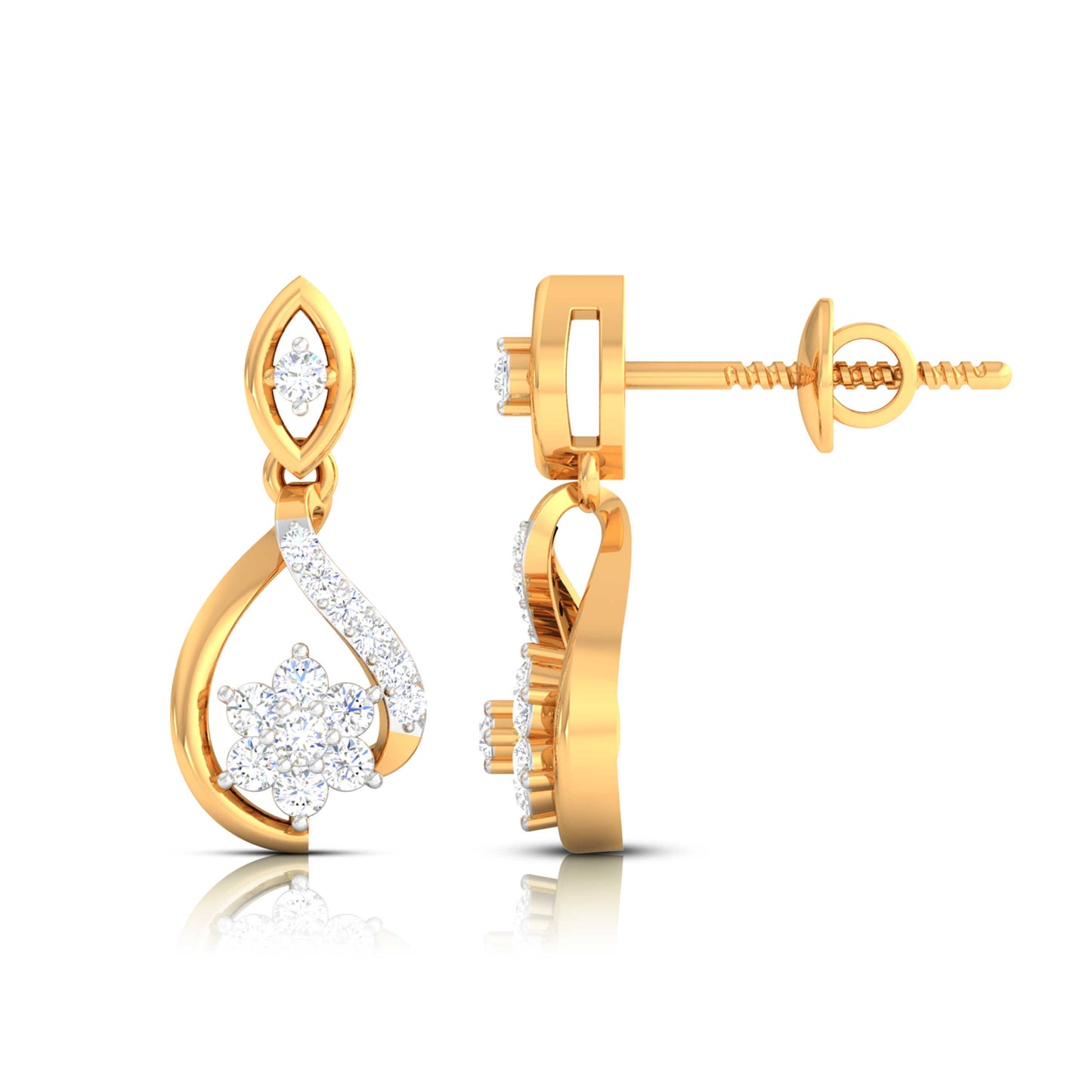 Infinity Blossom Drop Earrings