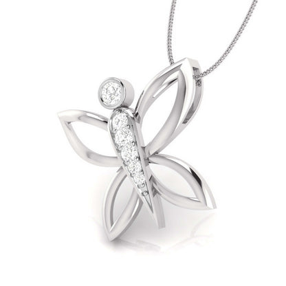 Dragonfly Diamond Pendant
