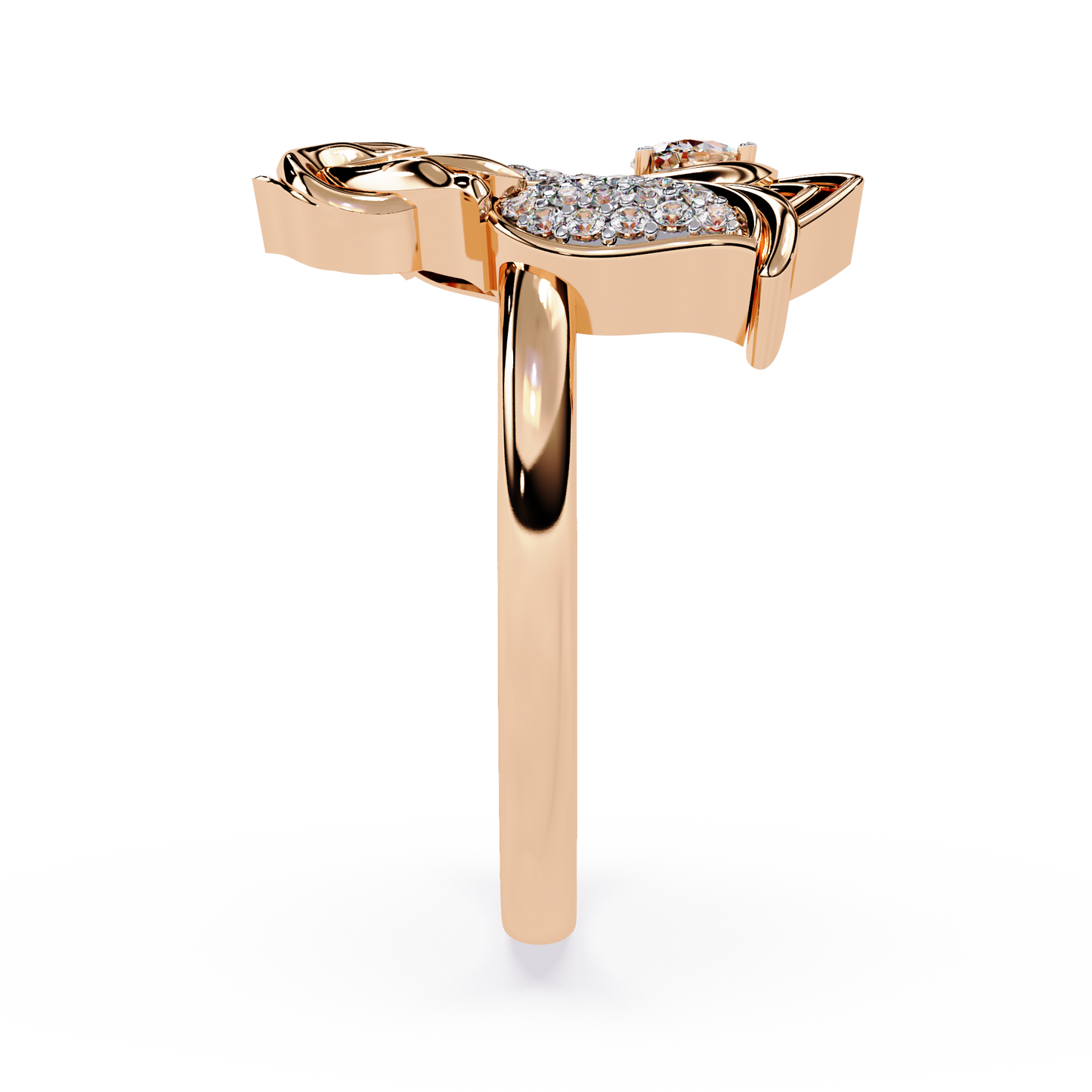 Tulip Marquise Cluster Ring