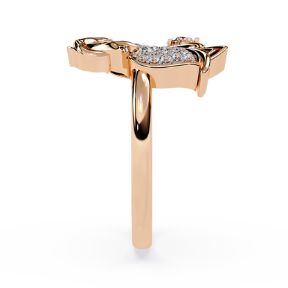 Tulip Marquise Cluster Ring