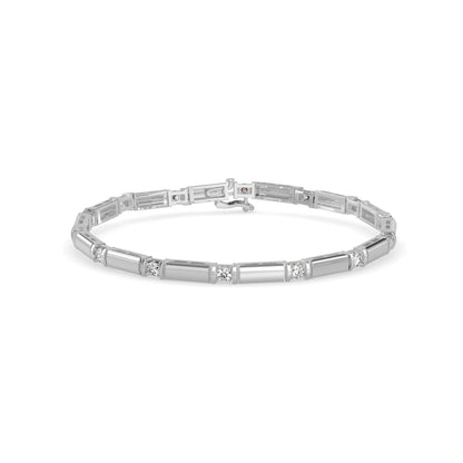 Bar Link Diamond Bracelet