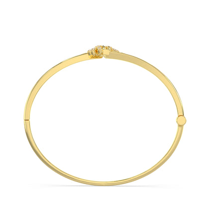 Filigree Bypass Diamond Bangle