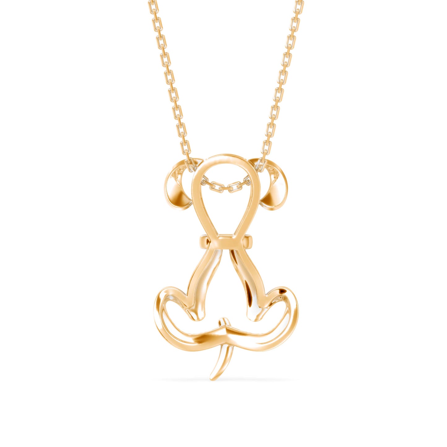 Swirl Ribbon Bow Pendant