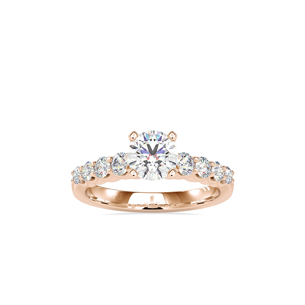 Graduated Accent Solitaire Ring - Origine Diamonds lab-grown diamond jewellery