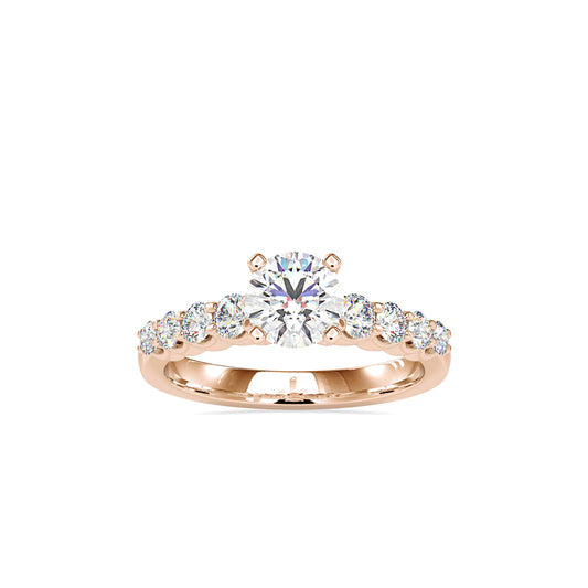 Graduated Accent Solitaire Ring - Origine Diamonds lab-grown diamond jewellery