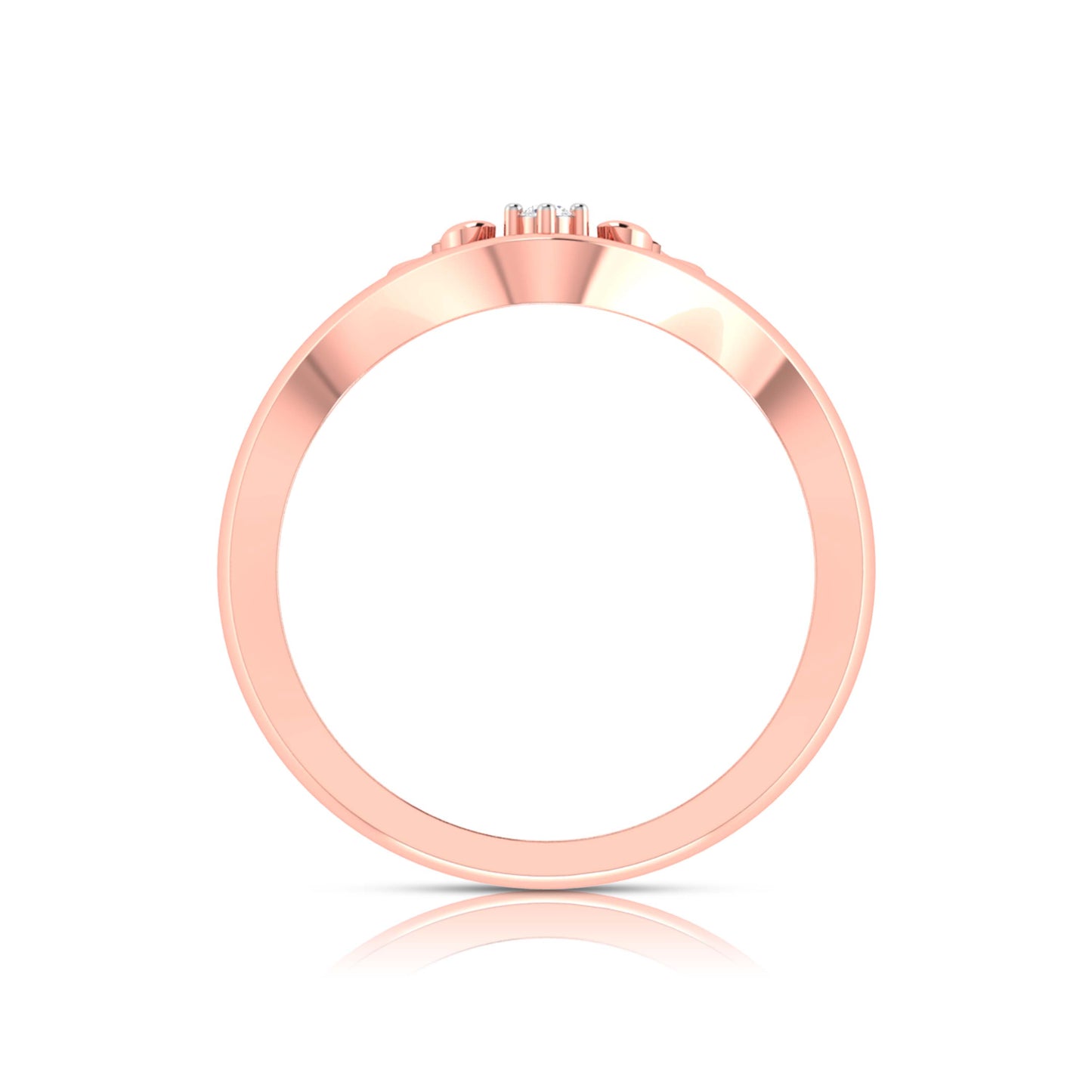 Chevron Leaf Cluster Ring