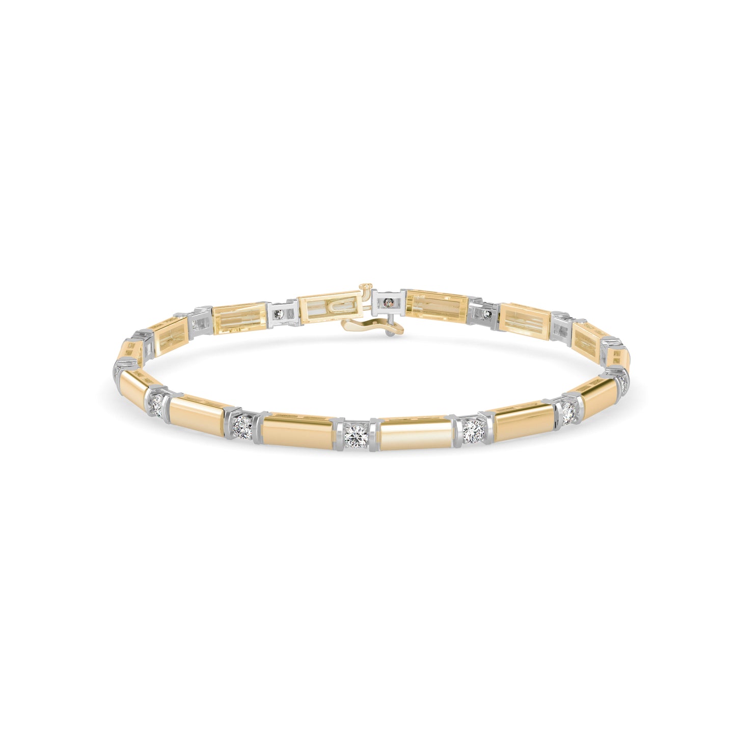 Bar Link Diamond Bracelet