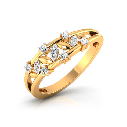 Scattered Blossom Vine Ring