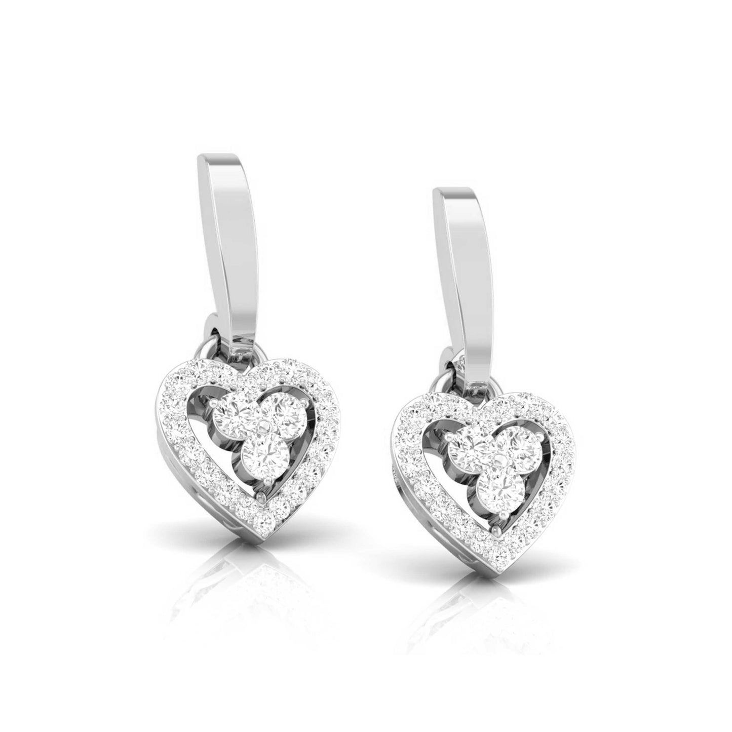 Heart Halo Trio Earrings