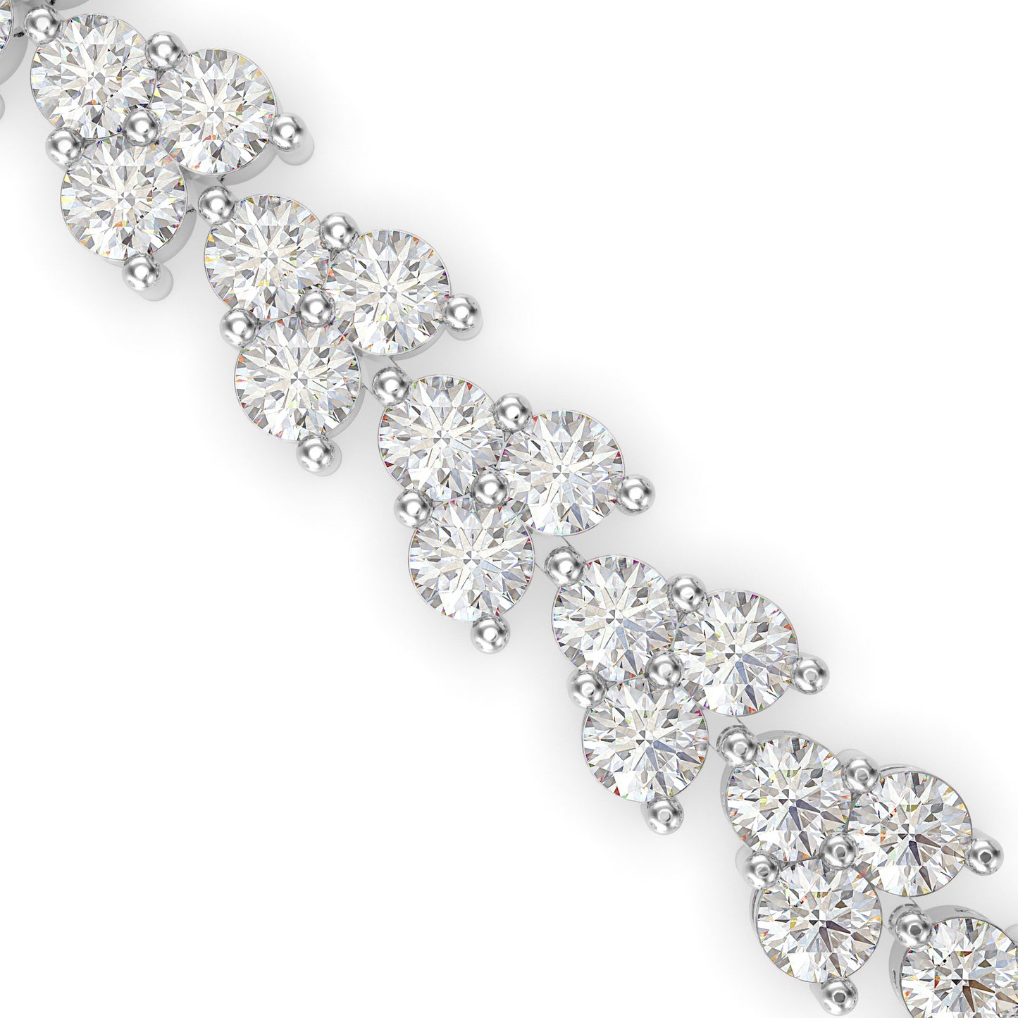 Petal Tennis Diamond Bracelet